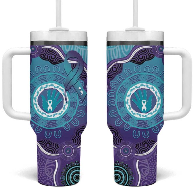 Australia Suicide Prevention Month Custom Stanley Quencher 40Oz Stainless Steel Tumbler