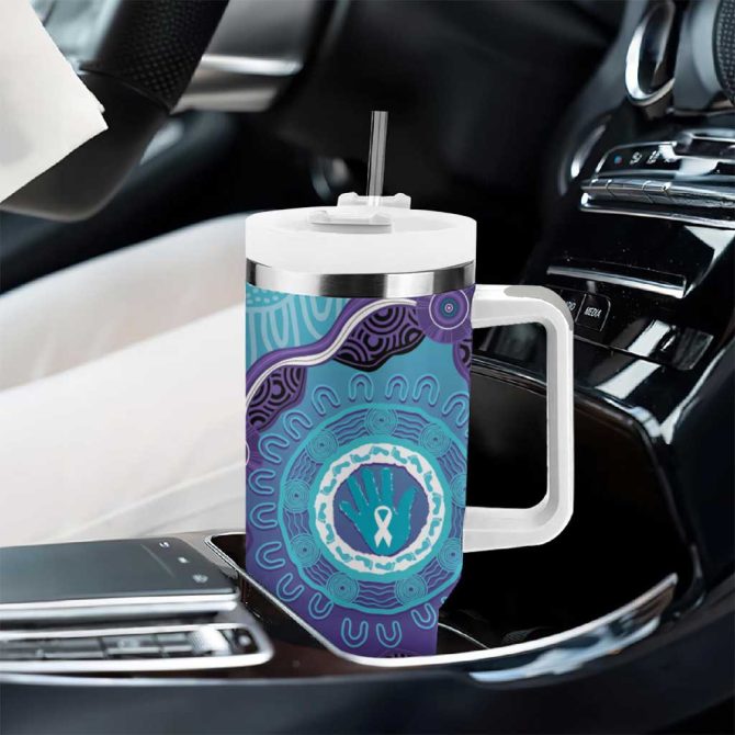Australia Suicide Prevention Month Custom Stanley Quencher 40Oz Stainless Steel Tumbler - Image 8