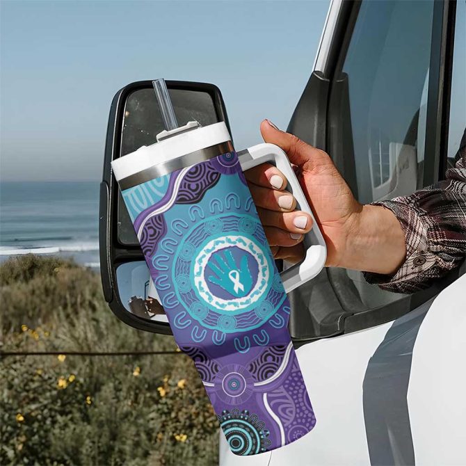 Australia Suicide Prevention Month Custom Stanley Quencher 40Oz Stainless Steel Tumbler - Image 7