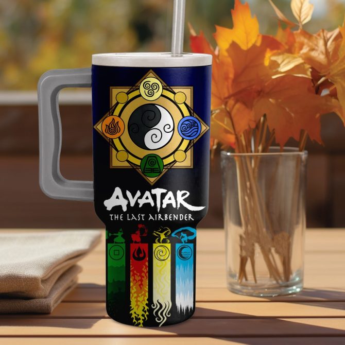Avatar The Last Airbender Cartoon Custom Stanley Quencher 40Oz Stainless Steel - Image 3