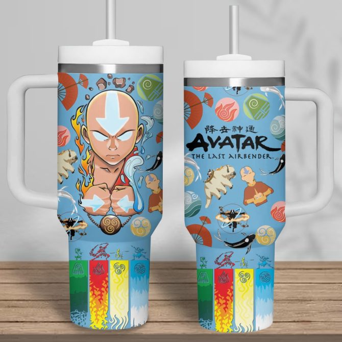 Avatar The Last Airbender Cartoon Custom Stanley Quencher 40Oz Stainless Steel - Image 2