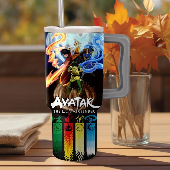 Avatar The Last Airbender Cartoon Custom Stanley Quencher 40Oz Stainless Steel - Image 2