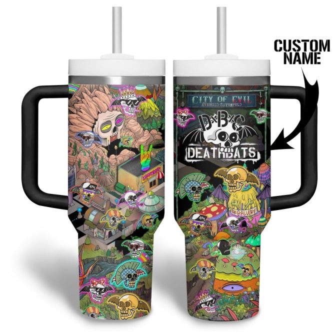 Avenged Sevenfold Music Custom Stanley Quencher 40Oz Stainless Steel Tumbler
