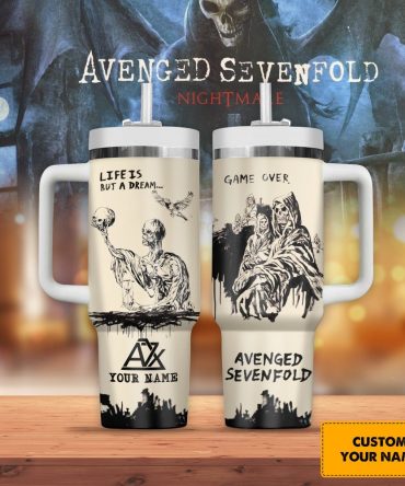 Avenged Sevenfold Music Custom Stanley Quencher 40Oz Stainless Steel Tumbler