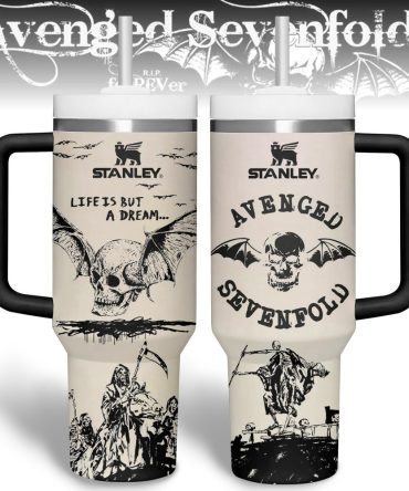 Avenged Sevenfold Music Custom Stanley Quencher 40Oz Stainless Steel Tumbler With Handle