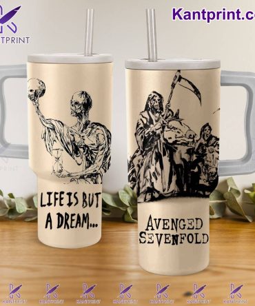 Avenged Sevenfold Music Custom Stanley Quencher 40Oz Stainless Steel Tumbler With Handle