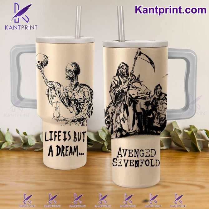 Avenged Sevenfold Music Custom Stanley Quencher 40Oz Stainless Steel Tumbler With Handle