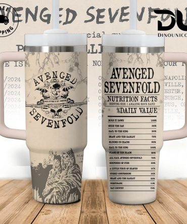 Avenged Sevenfold Music Custom Stanley Quencher 40Oz Stainless Steel Tumbler With Handle