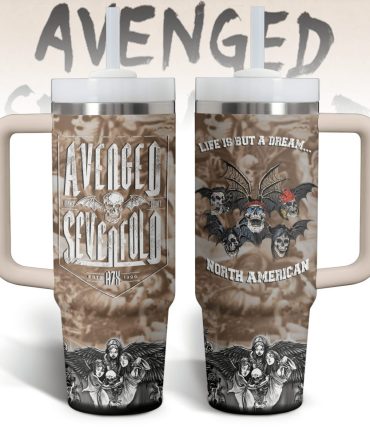 Avenged Sevenfold Music Custom Stanley Quencher 40Oz Stainless Steel Tumbler With Handle