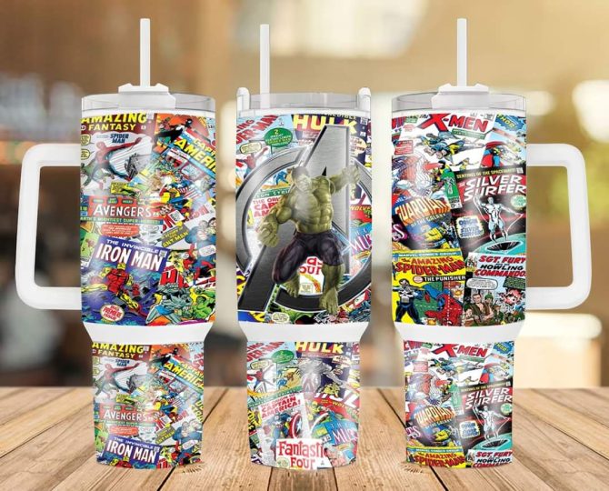 Avengers Hulk Marvel Movies Custom Stanley Quencher 40Oz Stainless Steel