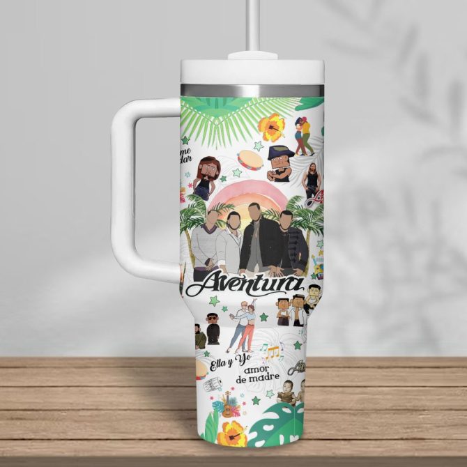 Aventura Music Custom Stanley Quencher 40Oz Stainless Steel Tumbler - Image 2