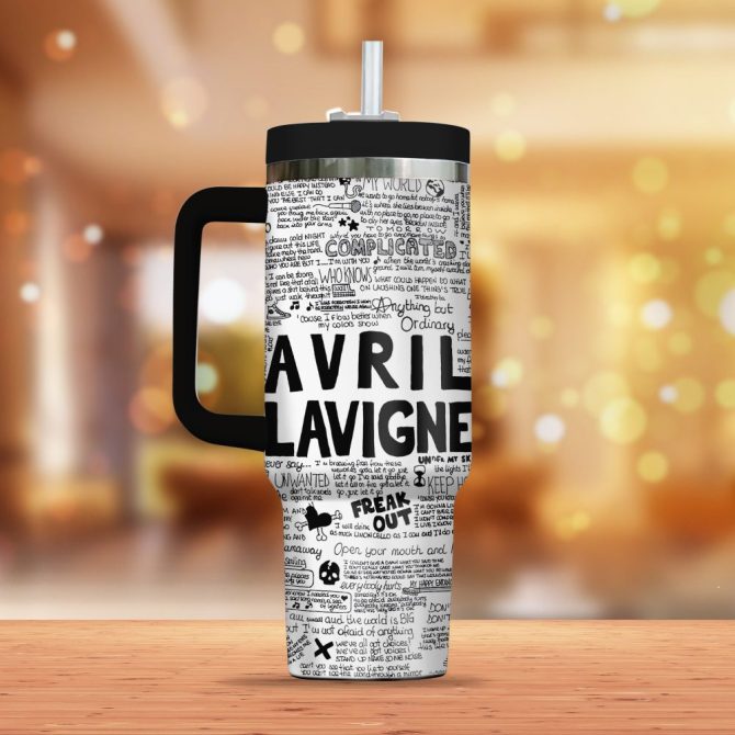 Avril Lavigne Music Custom Stanley Quencher 40Oz Stainless Steel - Image 2
