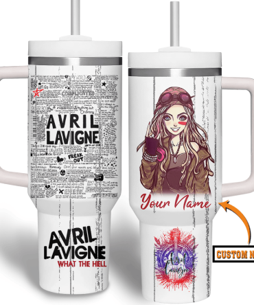 Avril Lavigne Music Custom Stanley Quencher 40Oz Stainless Steel Tumbler