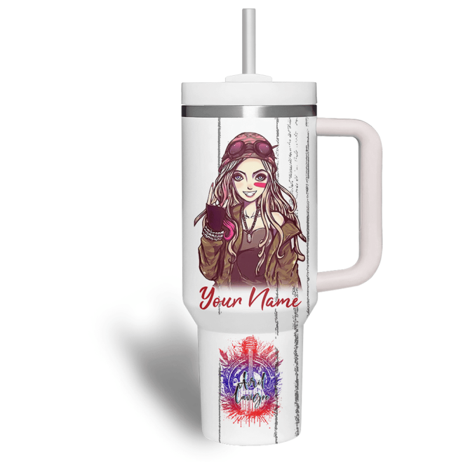 Avril Lavigne Music Custom Stanley Quencher 40Oz Stainless Steel Tumbler - Image 3