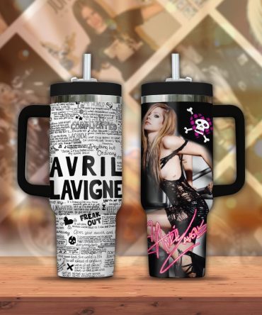 Avril Lavigne Music Custom Stanley Quencher 40Oz Stainless Steel Tumbler