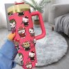 Hello Kitty Cartoon Halloween Custom Stanley Quencher 40Oz Stainless Steel Tumbler