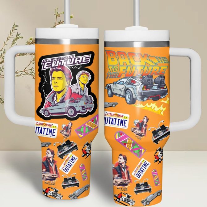 Back To The Future Movies Custom Stanley Quencher 40Oz Stainless Steel