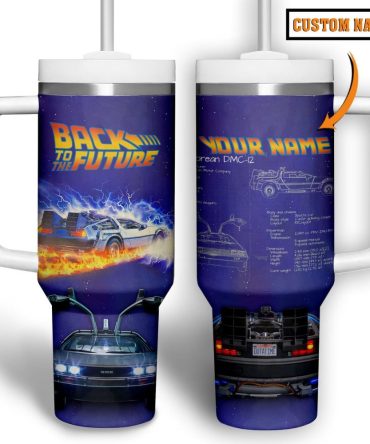 Back To The Future Movies Custom Stanley Quencher 40Oz Stainless Steel Tumbler