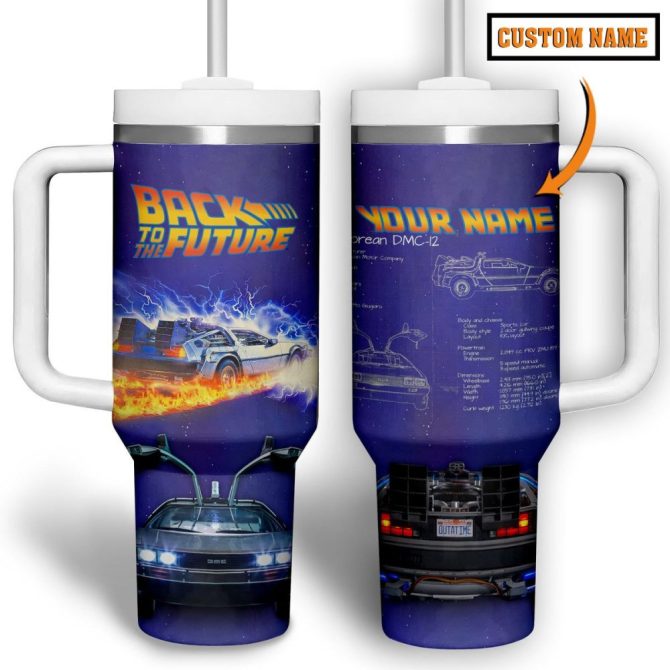 Back To The Future Movies Custom Stanley Quencher 40Oz Stainless Steel Tumbler