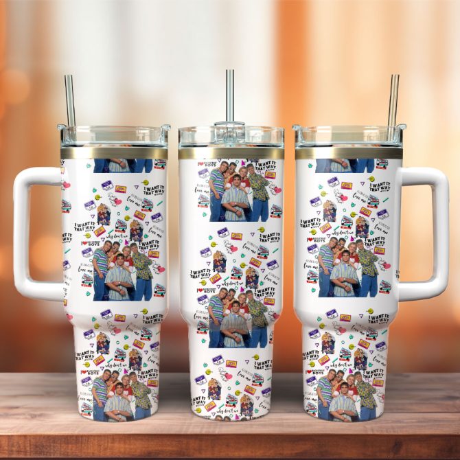 Backstreet Boys Music Custom Stanley Quencher 40Oz Stainless Steel Tumbler