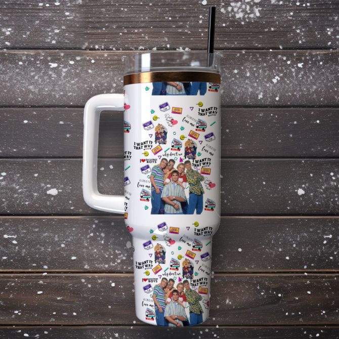Backstreet Boys Music Custom Stanley Quencher 40Oz Stainless Steel Tumbler - Image 2