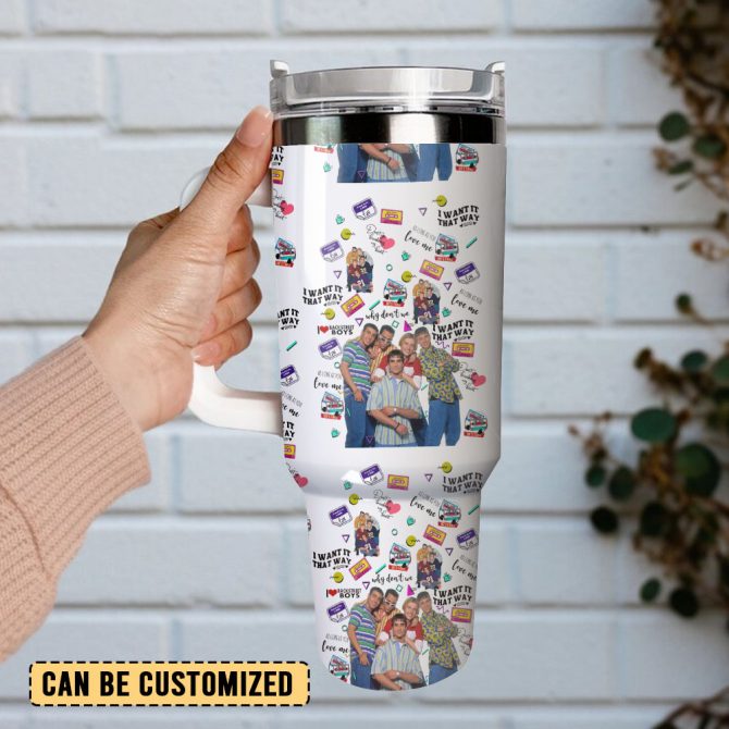 Backstreet Boys Music Custom Stanley Quencher 40Oz Stainless Steel Tumbler - Image 4