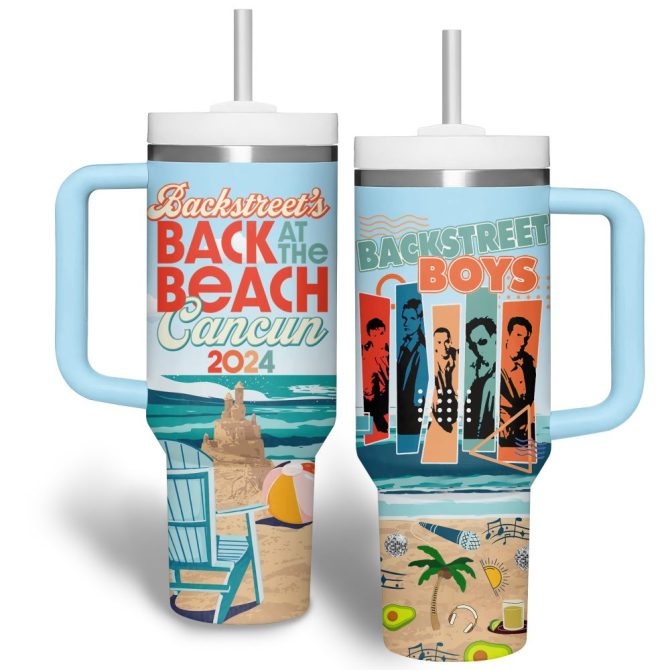 Backstreet Boys Music Custom Stanley Quencher 40Oz Stainless Steel Tumbler - Image 2