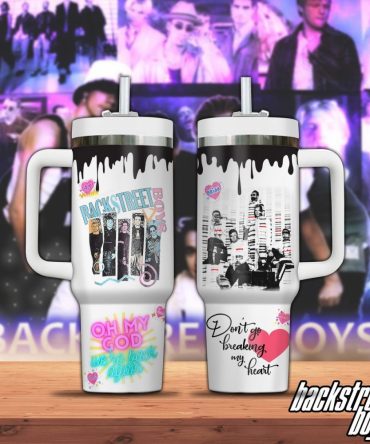 Backstreet Boys Music Custom Stanley Quencher 40Oz Stainless Steel Tumbler