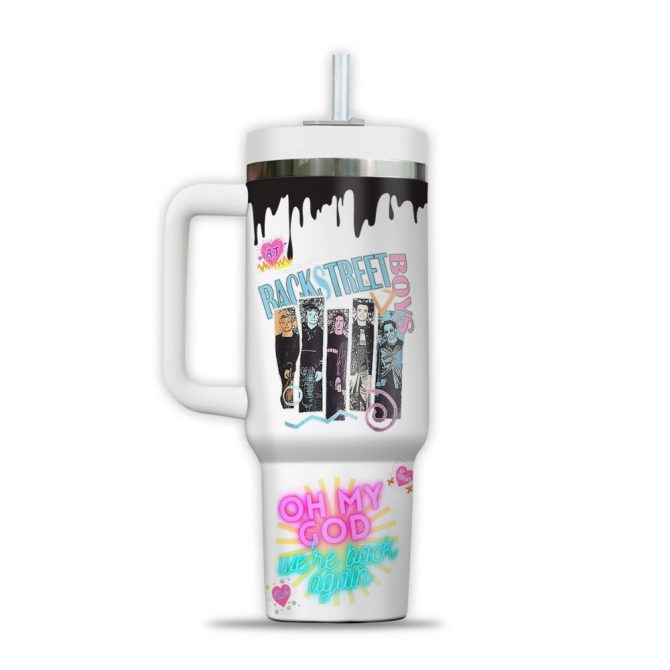 Backstreet Boys Music Custom Stanley Quencher 40Oz Stainless Steel Tumbler - Image 2