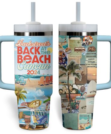 Backstreet Boys Music Custom Stanley Quencher 40Oz Stainless Steel Tumbler With Handle