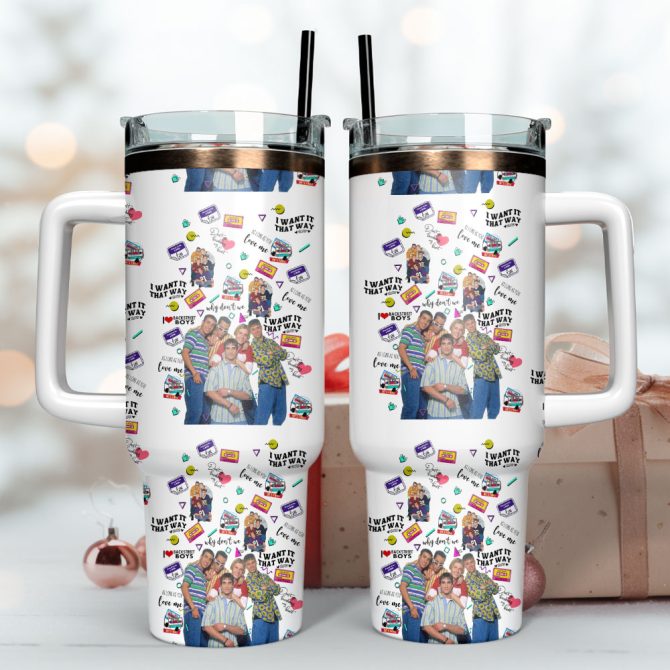 Backstreet Boys Music Custom Stanley Quencher 40Oz Stainless Steel Tumbler - Image 3
