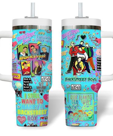 Backstreet Boys Music Custom Stanley Quencher 40Oz Stainless Steel Tumbler