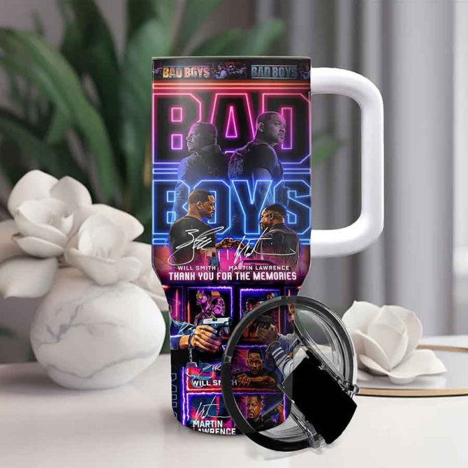 Bad Boys Movies Custom Stanley Quencher 40Oz Stainless Steel Tumbler - Image 2