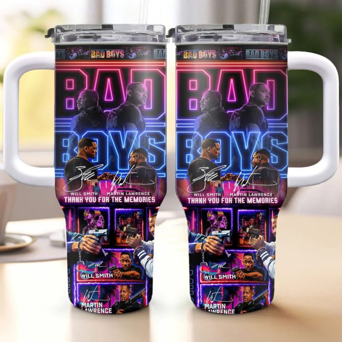 Bad Boys Movies Custom Stanley Quencher 40Oz Stainless Steel Tumbler