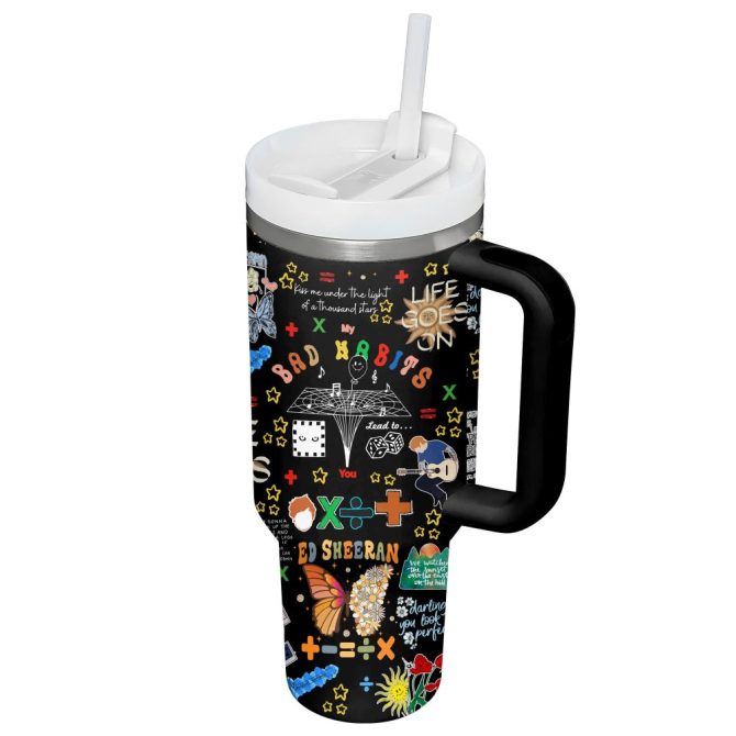Bad Habits Music Custom Stanley Quencher 40Oz Stainless Steel Tumbler - Image 3