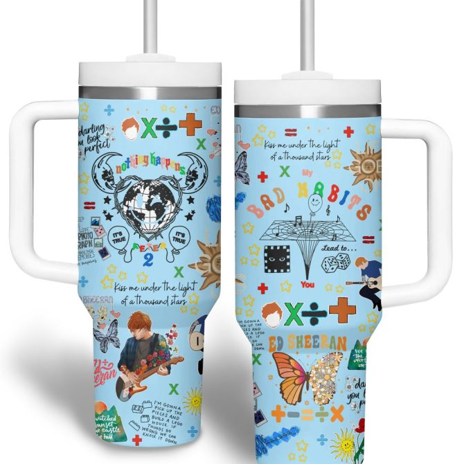 Bad Habits Music Custom Stanley Quencher 40Oz Stainless Steel Tumbler - Image 5
