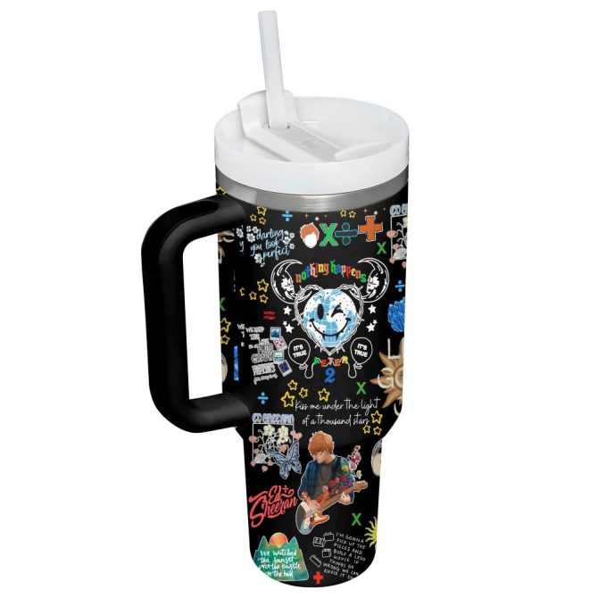 Bad Habits Music Custom Stanley Quencher 40Oz Stainless Steel Tumbler - Image 4