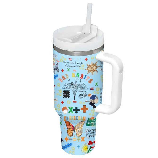 Bad Habits Music Custom Stanley Quencher 40Oz Stainless Steel Tumbler - Image 6