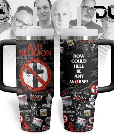 Bad Religion Music Custom Stanley Quencher 40Oz Stainless Steel Tumbler With Handle