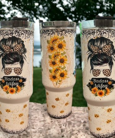 Badass Wifey Custom Stanley Quencher 40Oz Stainless Steel Tumbler