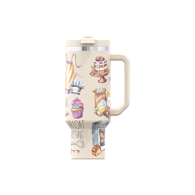 Bake You Happy Custom Stanley Quencher 40Oz Stainless Steel Tumbler - Image 9