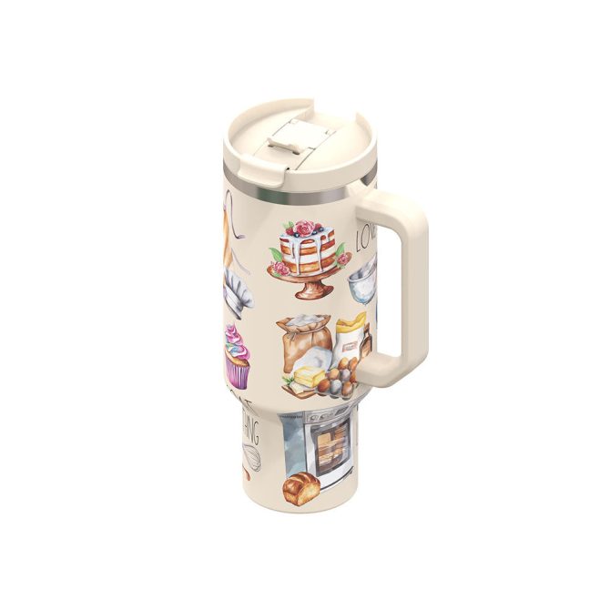 Bake You Happy Custom Stanley Quencher 40Oz Stainless Steel Tumbler - Image 7