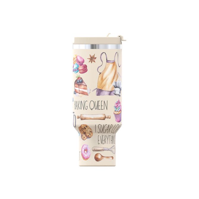 Bake You Happy Custom Stanley Quencher 40Oz Stainless Steel Tumbler - Image 4