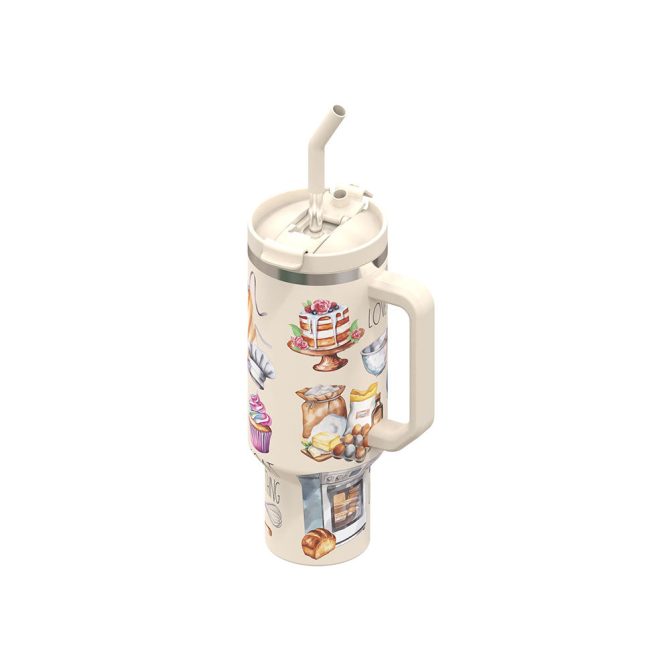Bake You Happy Custom Stanley Quencher 40Oz Stainless Steel Tumbler - Image 8