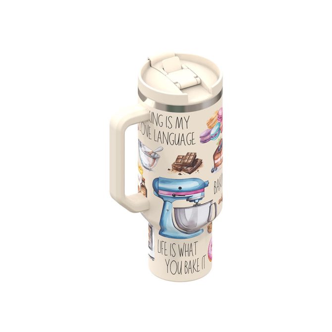 Bake You Happy Custom Stanley Quencher 40Oz Stainless Steel Tumbler - Image 3