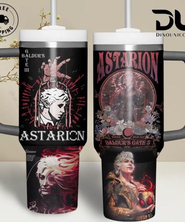 Baldur #8217;S Gate Games Custom Stanley Quencher 40Oz Stainless Steel Tumbler With Handle