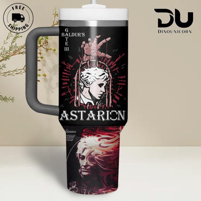 Baldur #8217;S Gate Games Custom Stanley Quencher 40Oz Stainless Steel Tumbler With Handle - Image 3