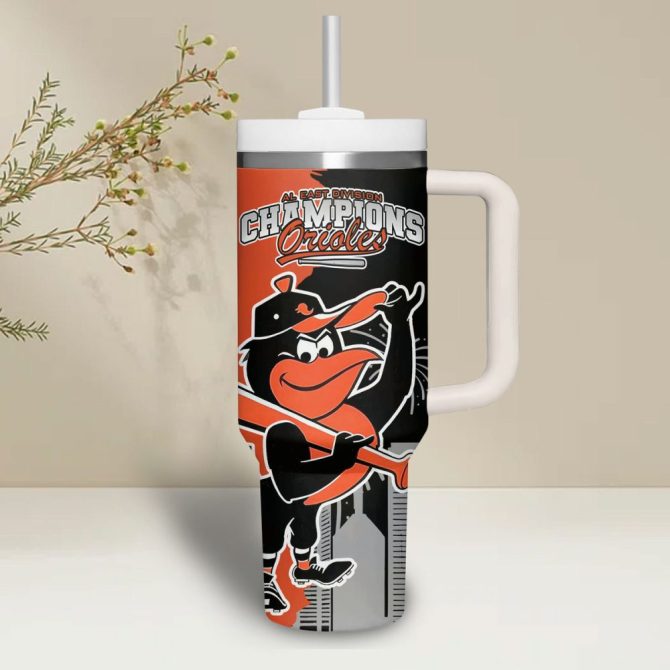 Baltimore Orioles Mlb Custom Stanley Quencher 40Oz Stainless Steel - Image 2