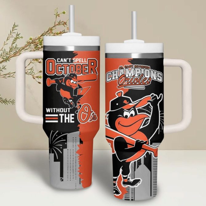 Baltimore Orioles Mlb Custom Stanley Quencher 40Oz Stainless Steel