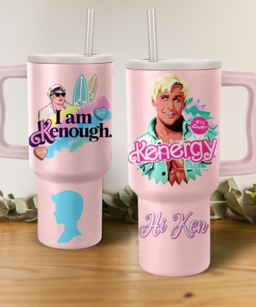Barbie Ken Kenough Kenergy Cartoon Custom Stanley Quencher 40Oz Stainless Steel
